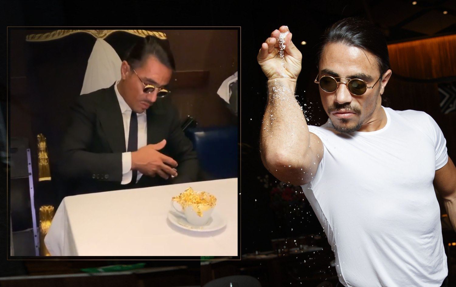 Şefê Kurd Nusret Gokçe 'cappuccino ya bi zêr' vexwar