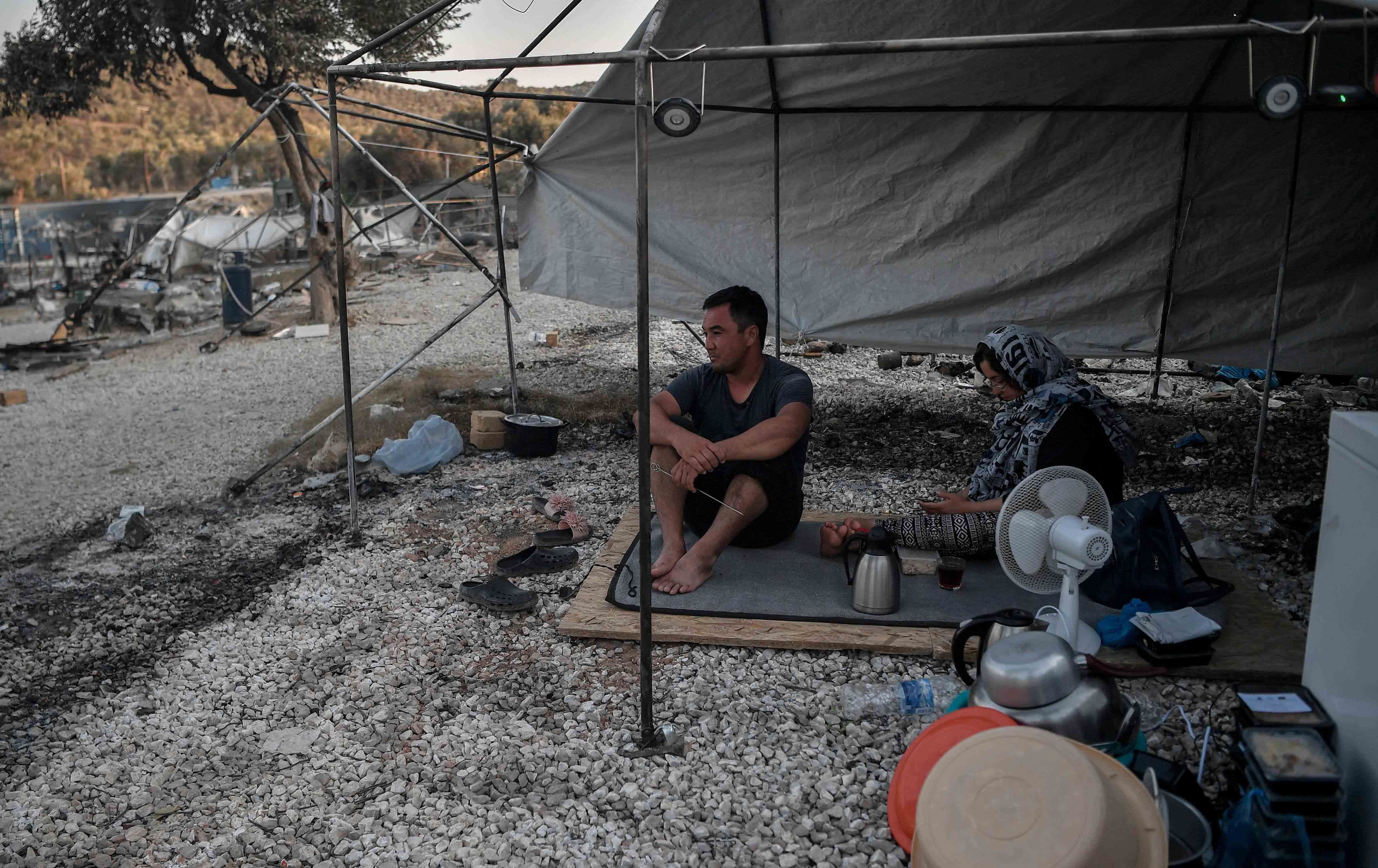 Midilli Adasındaki sığınmacılara anakara yolu kapandı