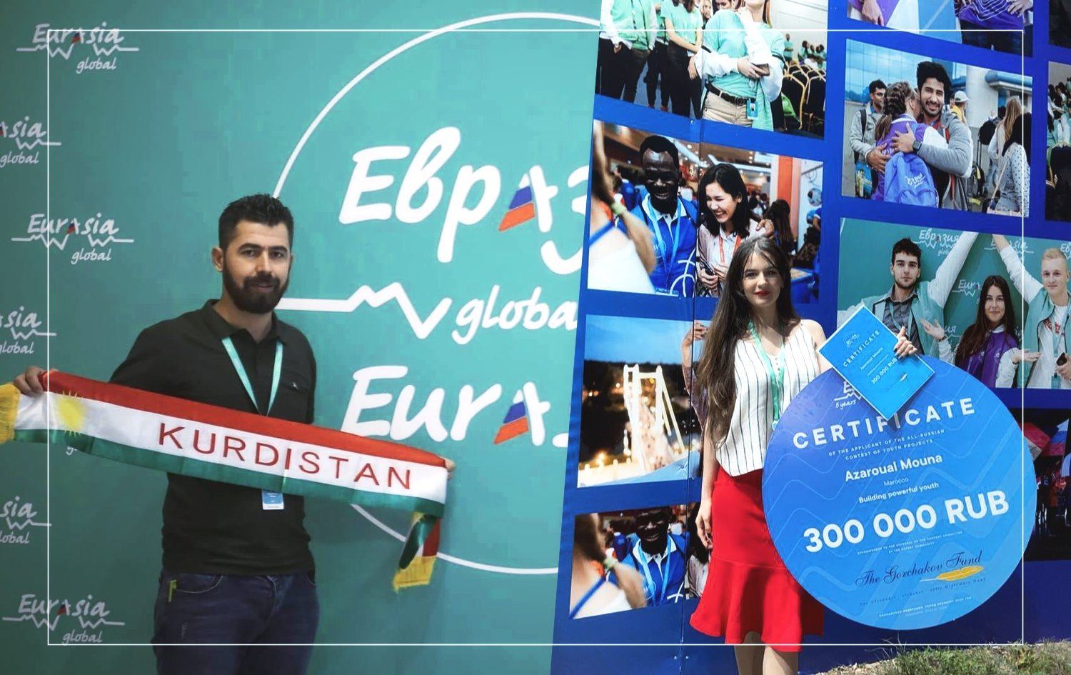 Kürt genç Rusya'daki gençlik forumunda birinci oldu