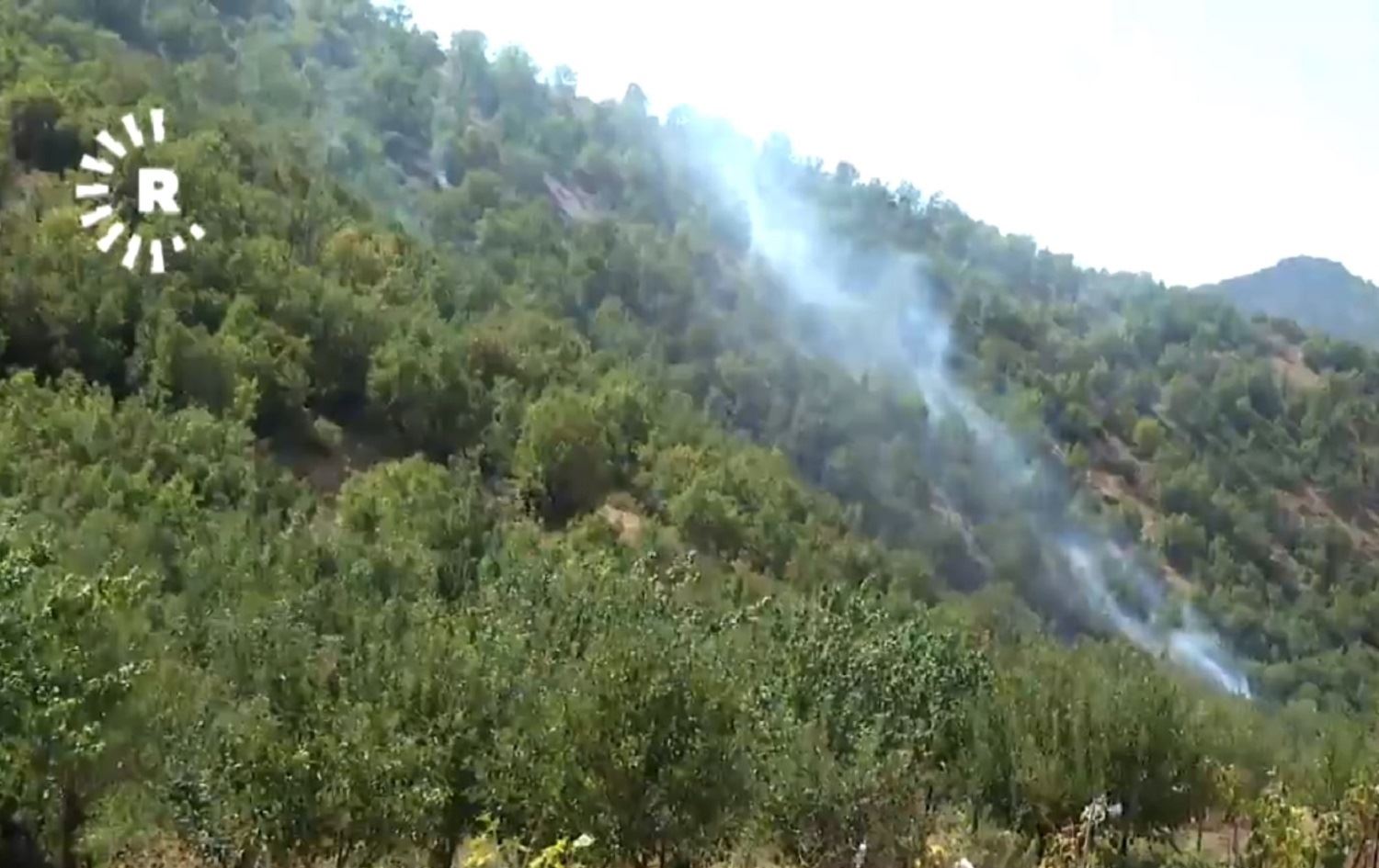 Ji ber şer û topbaranê zêdetirî 2000 donim daristan li Kanî Masê şewitiye