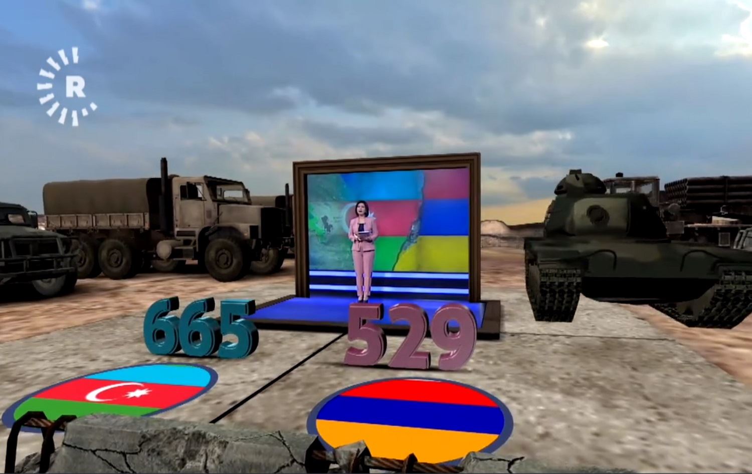 VÎDEOWALL - Hêza leşkerî ya Azerbaycan û Ermenistanê