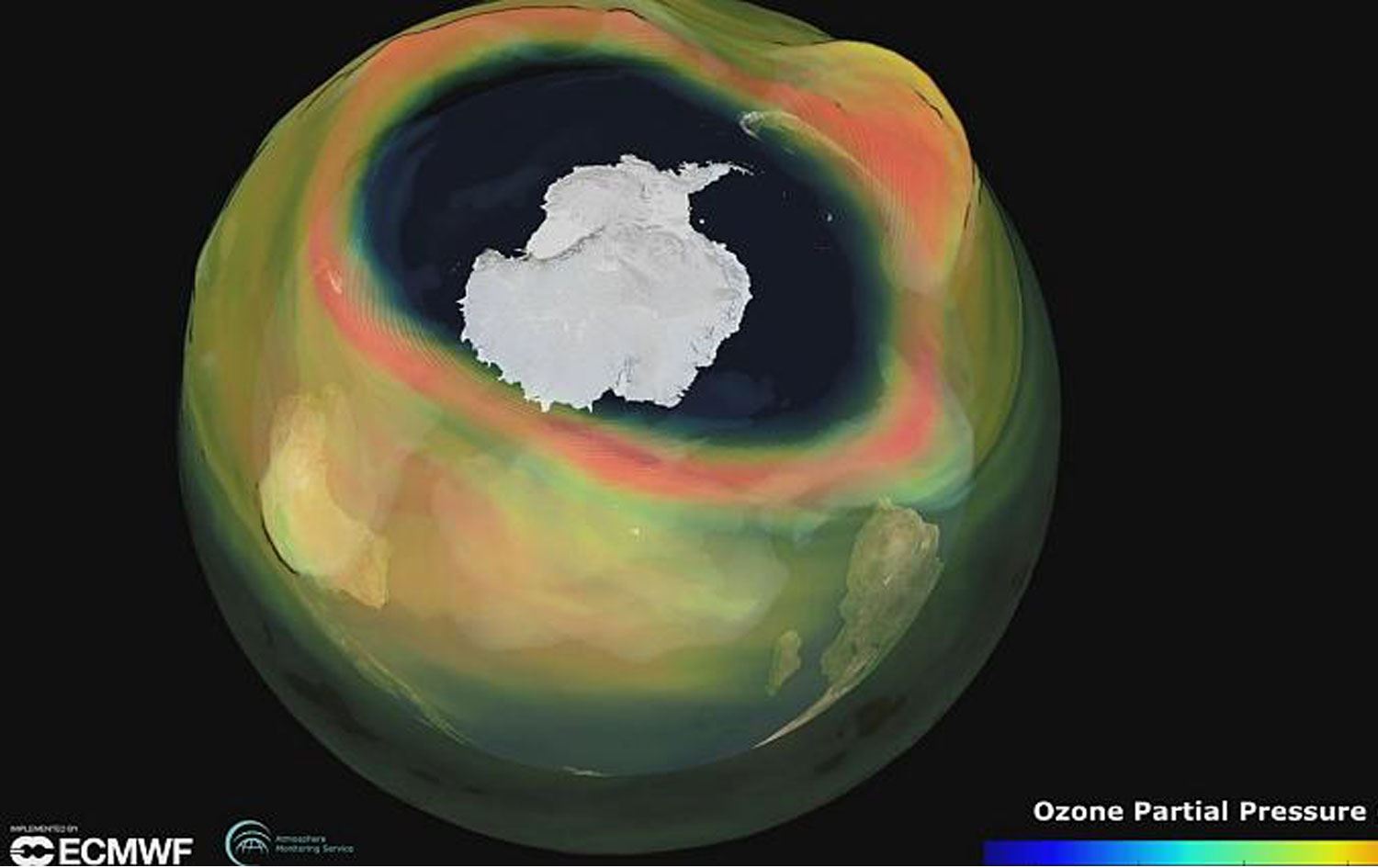 Antarktika üzerinde son dönemin en büyük ozon deliği oluştu