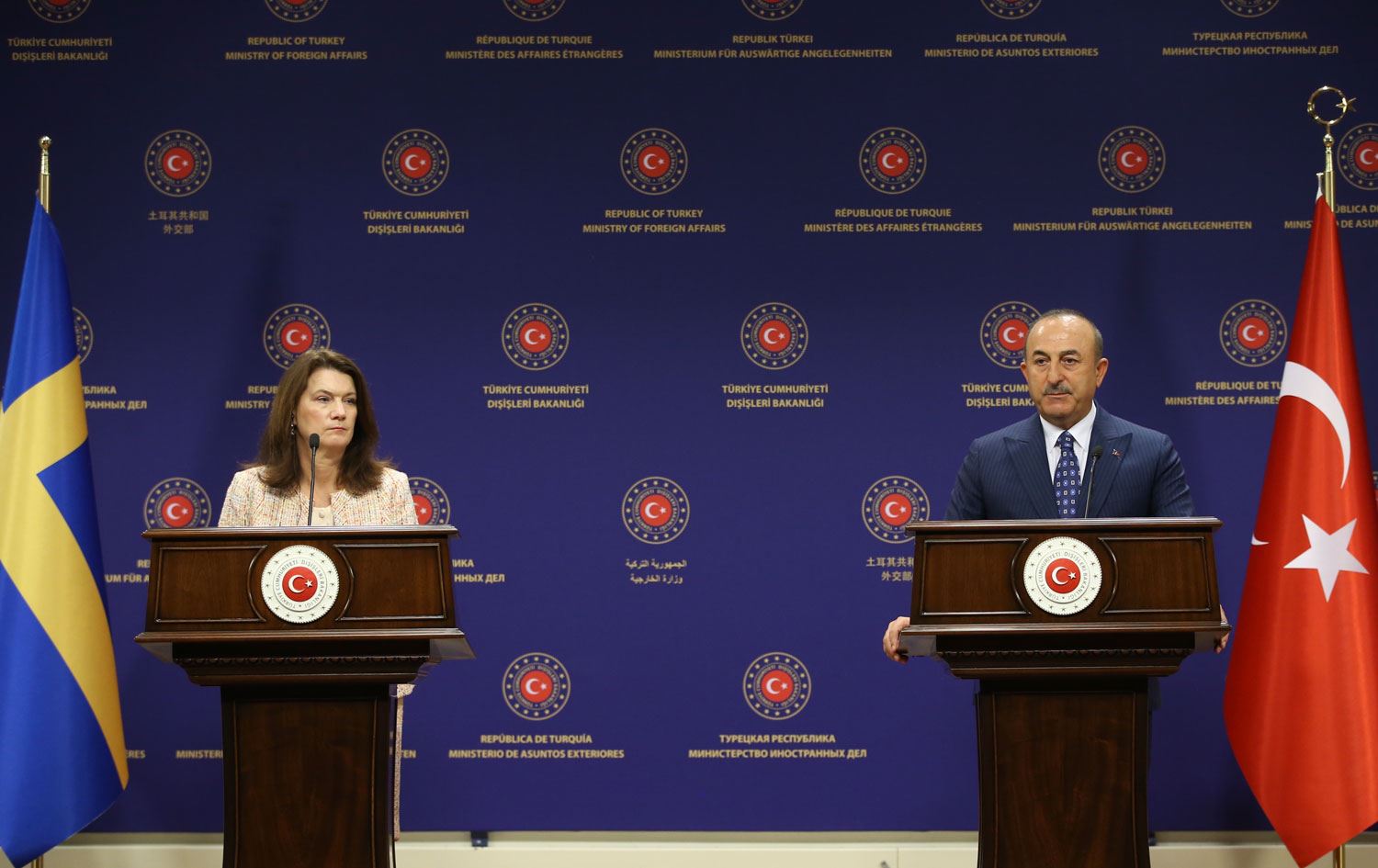 Çavuşoğlu ile İsveçli mevkidaşı arasında ‘Rojava’ gerginliği