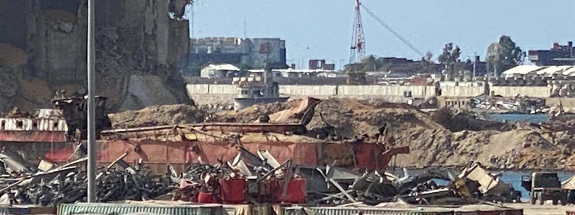 بەندەری بەیرووت دوای دوو مانگ و نیو لە تەقینەوەکە