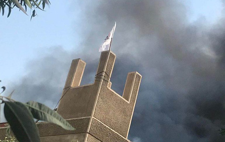 ئاڵای حەشدی شەعبی لەسەر لقی پارتی