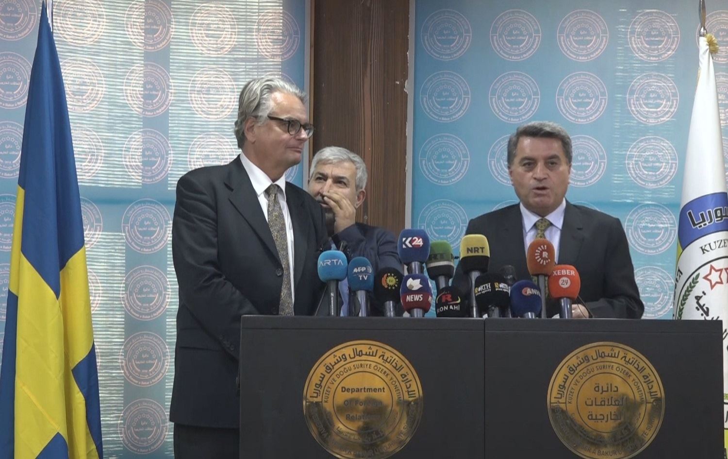 Wezareta Derve ya Swêdê piştevaniya xwe bo Rojavayê Kurdistanê nîşan da