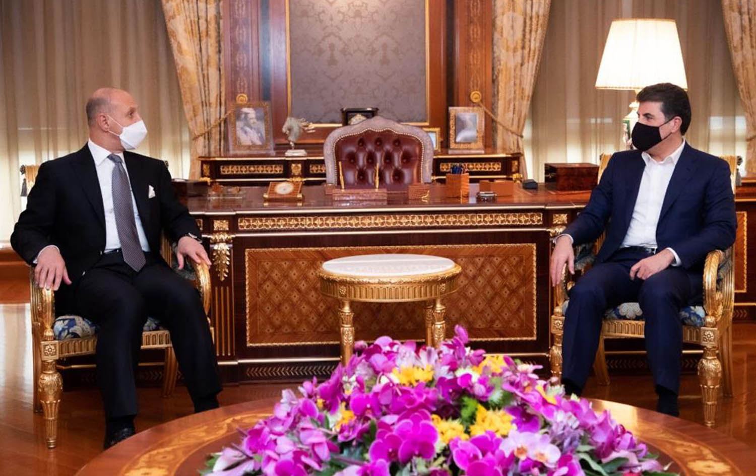 سەرۆکی هەرێمی کوردستان پێشوازیی لە وەزیری وەرزش و لاوانی عێراق کرد