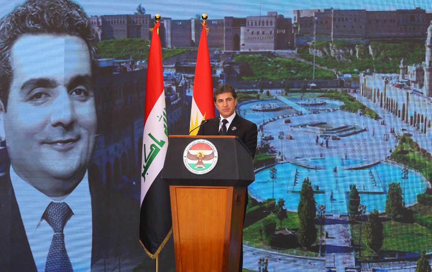 دەقی گوتاری نێچیرڤان بارزانی لە رێوڕەسمی پێشوازیکردن لە تەرمی د. فرسەت سۆفی