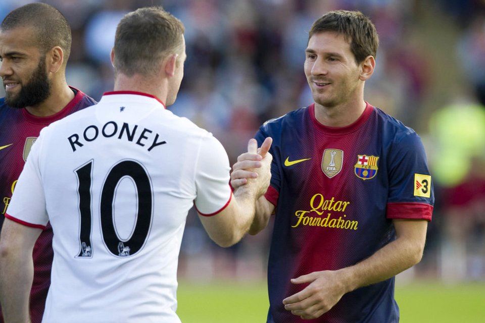 وەین روونی: حەزمدەکرد لەگەڵ مێسی لە بارسێلۆنا یاری بکەم