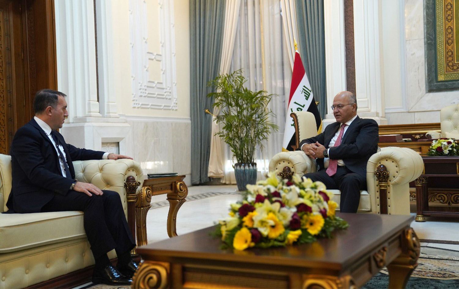 باڵیۆزی تورکیا لە بەغدا لەگەڵ بەرهەم ساڵح و قاسم ئەعرەجی کۆبووەوە