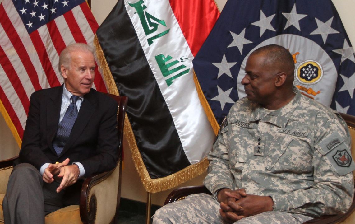 بەسەرهاتێکی بایدن لەگەڵ وەزیری بەرگری لە بەغدا