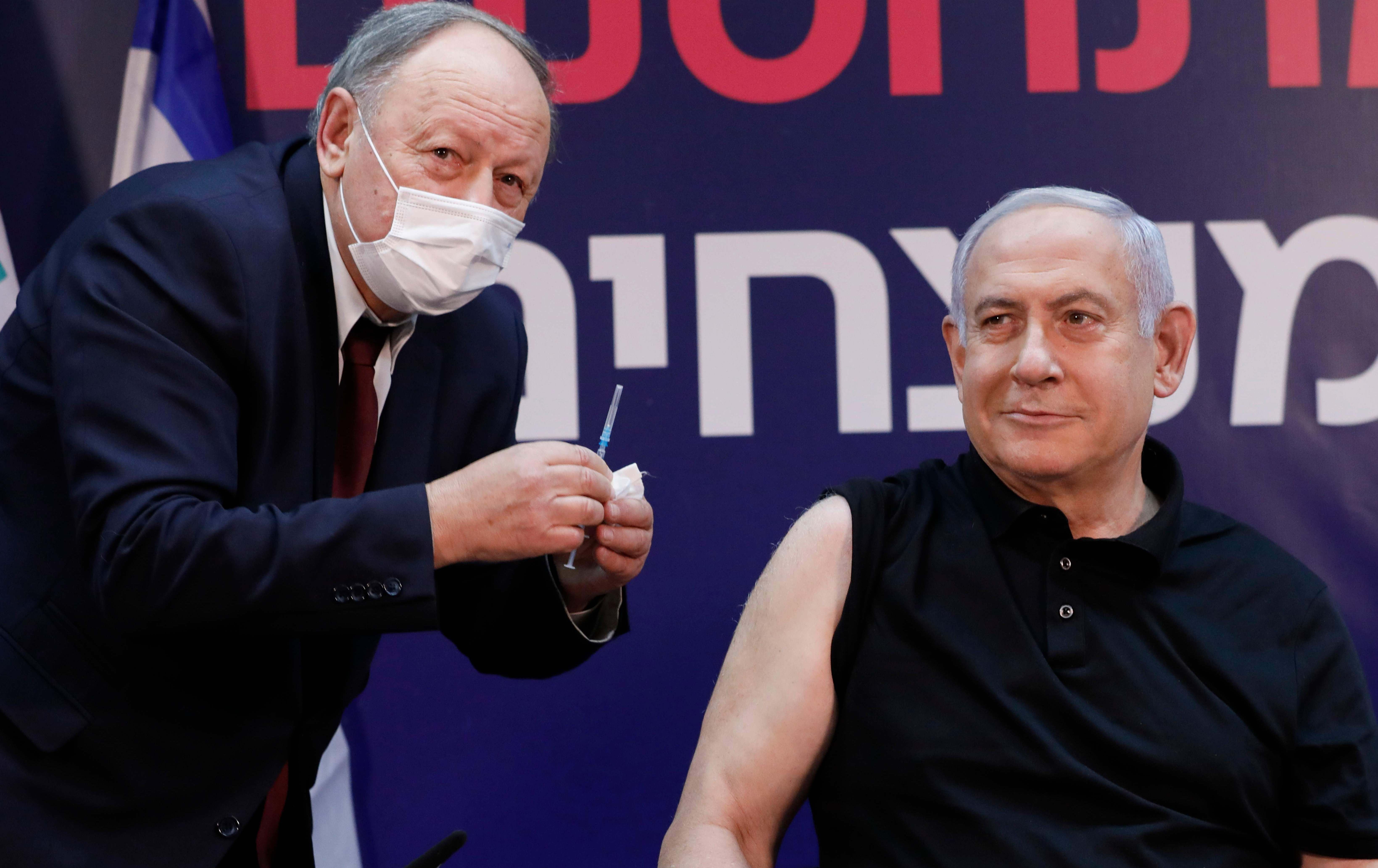 Netanyahu wek yekem Îsraîlî hat vaksînkirin