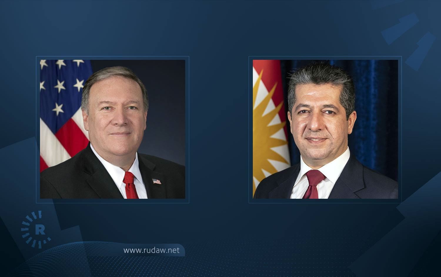 Başbakan Barzani ile Pompeo telefonda görüştü