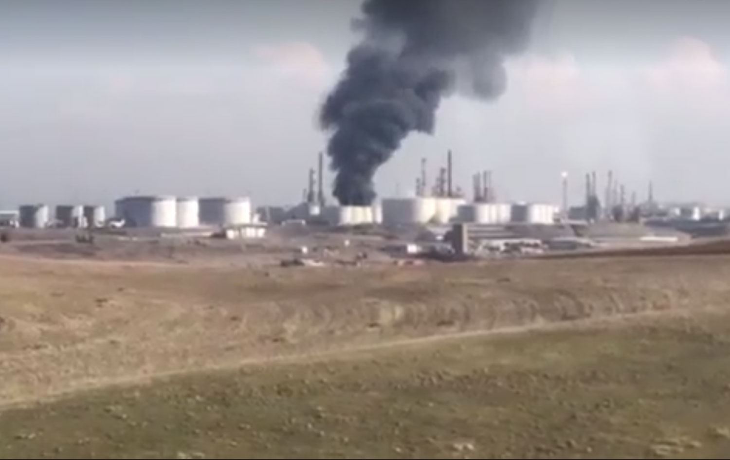 Başkent Erbil’de rafineri yangını: 3 ölü