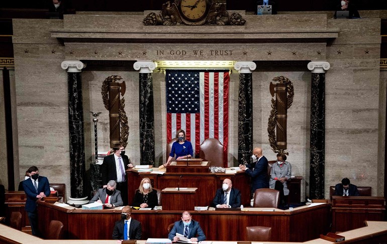 دانیشتنی کۆنگرێسی ئەمریکا. وێنە: AFP/Erin Schaff