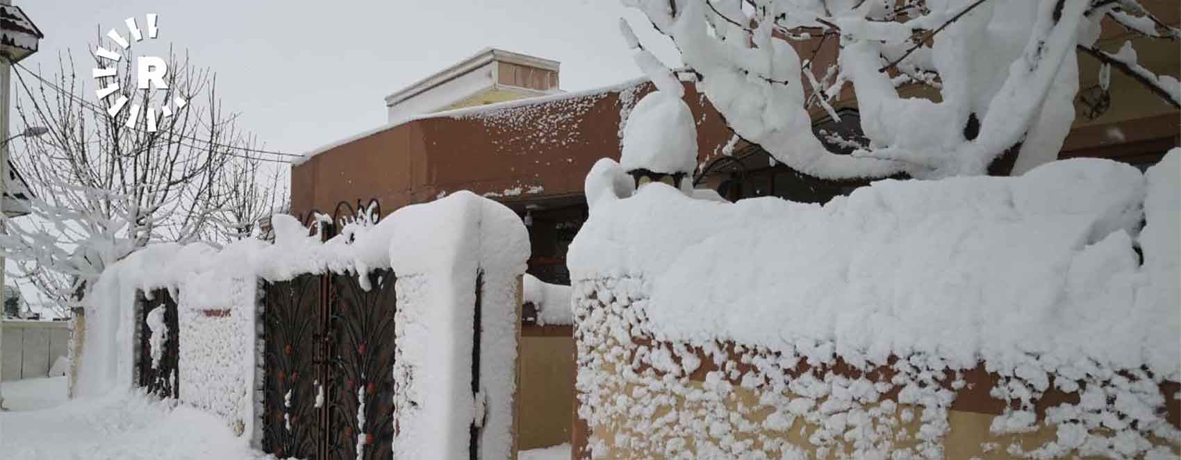 Fotoğraflarla Hacı Omeran’da kar manzaraları