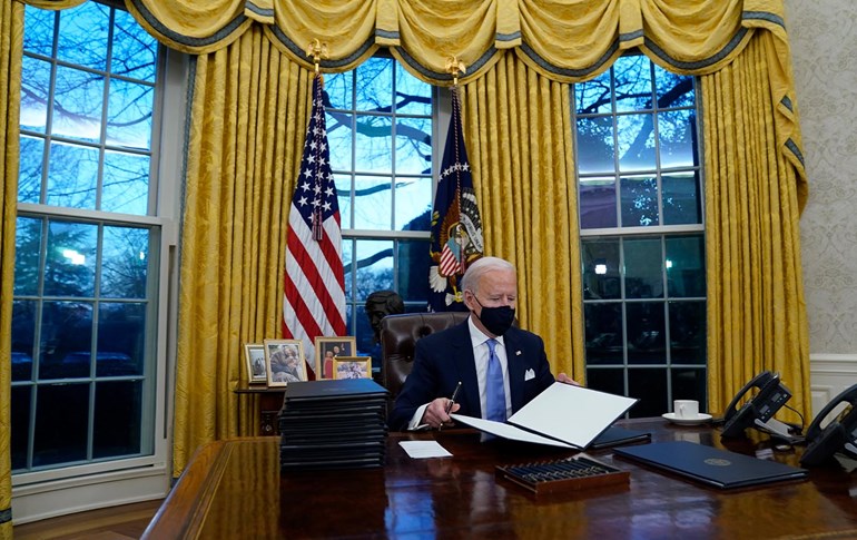 جۆ بایدن، سەرۆکی ئەمریکا. وێنە: AP