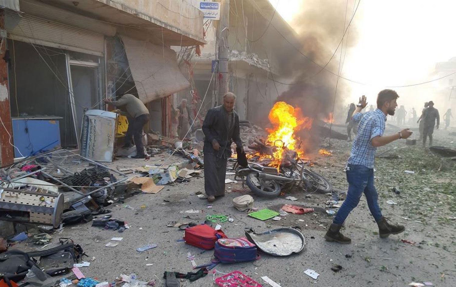 Li Girê Sipî teqîneke mezin çê bû; kuştî û birîndar hene