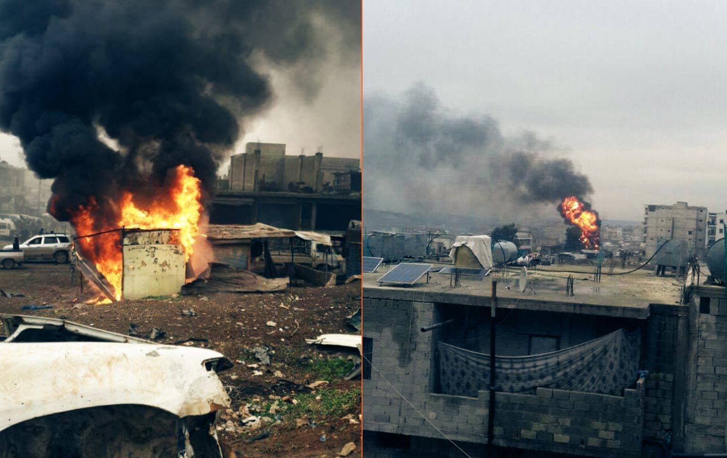 Efrin'de büyük patlama: 5 kişi hayatını kaybetti