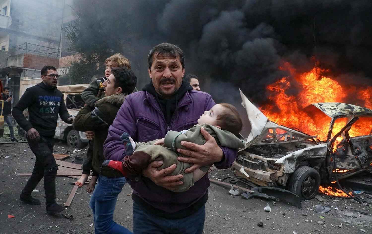 Amerîka teqînên li Efrîn, Ezaz û El-Babê şermezar dike