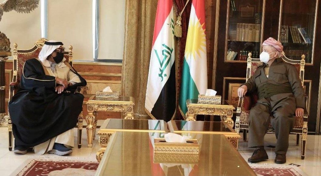 Şêxê eşîra Şemer a Rojavayê Kurdistanê serdana Serok Barzanî kir