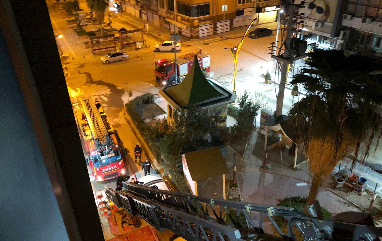 Kızıltepe’de otel yangını