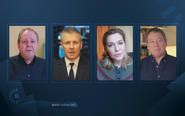 بەشێک لە راگەیاندنکارە جیهانییەکان لە رێوڕەسمی خەڵاتی شیفا گەردی