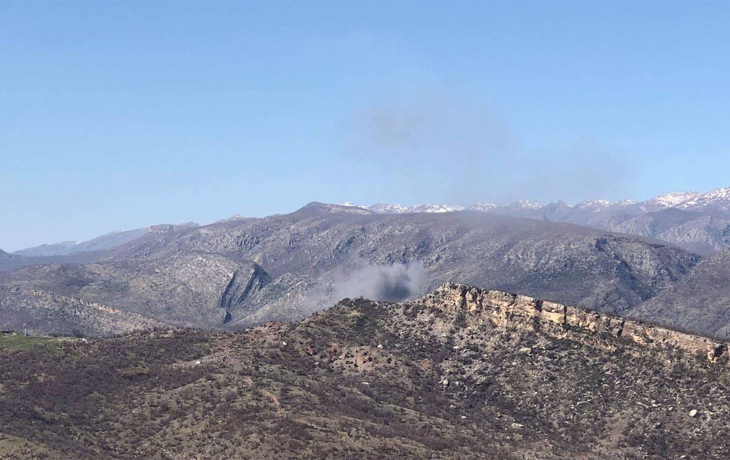 فڕۆکەکانی تورکیا چیای گارە بۆردوومان دەکەن