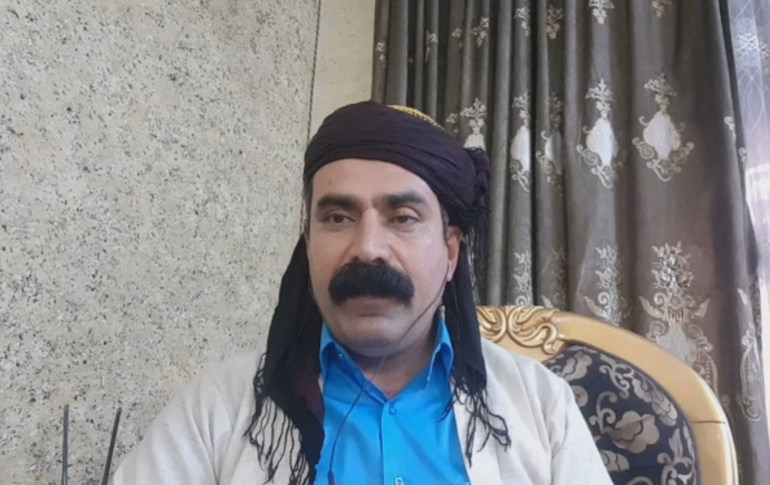 Rajab Kakai speaking to Rudaw. Photo: Rudaw