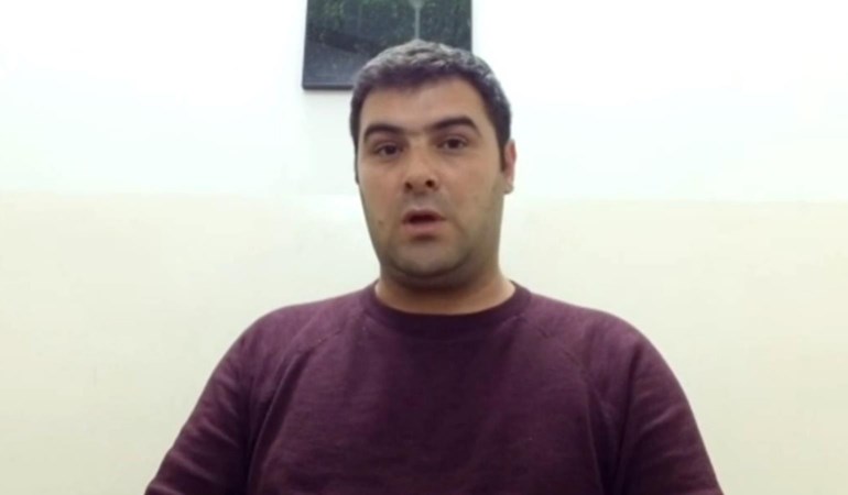 SDF spokesman Kino Gabriel speaks to Rudaw on March 7, 2020. Photo: Rudaw