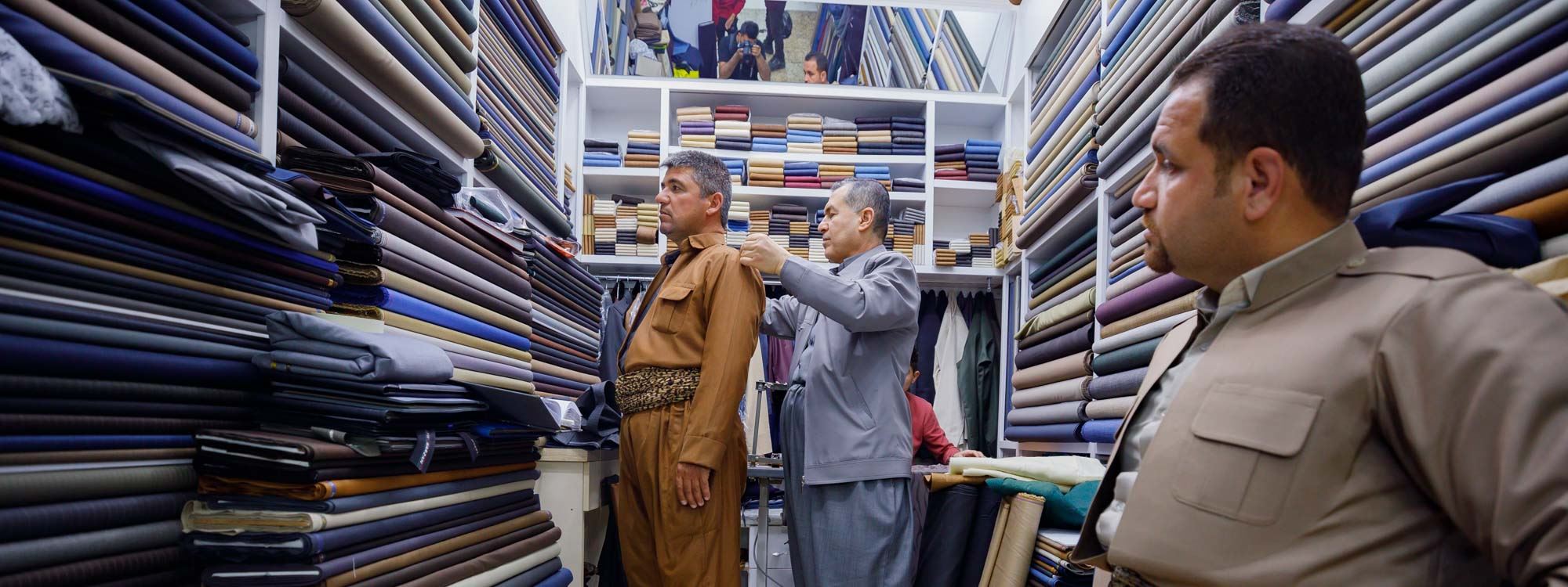 جلوبەرگی کوردی لە بازاڕی هەولێر