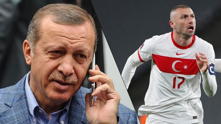 ئەردۆغان بە تەلەفۆن پیرۆزبایی لە یاریزانانی هەڵبژاردەی تورکیا کرد