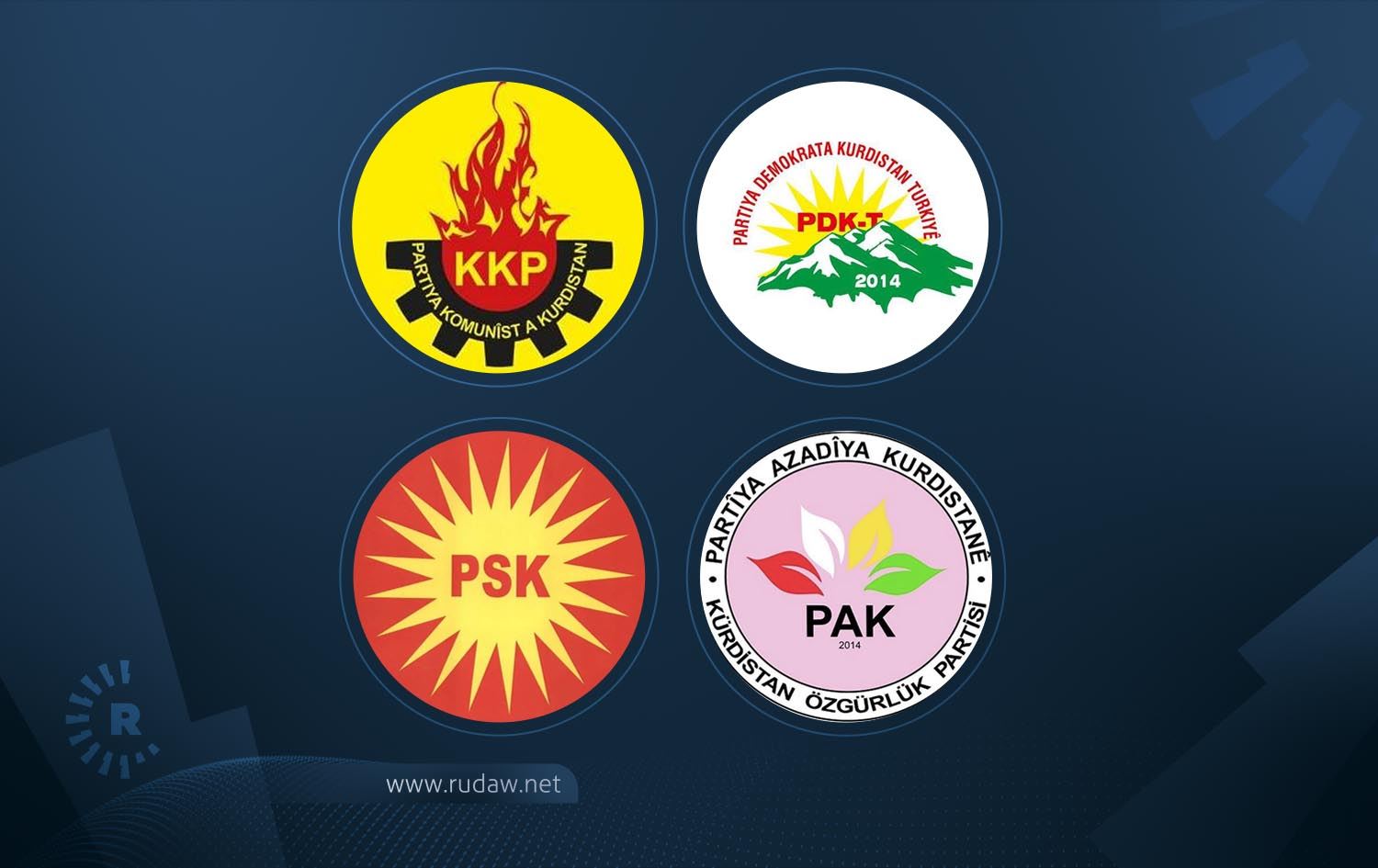 Metirsiya girtinê li ser partiyên Kurdan berdewam e