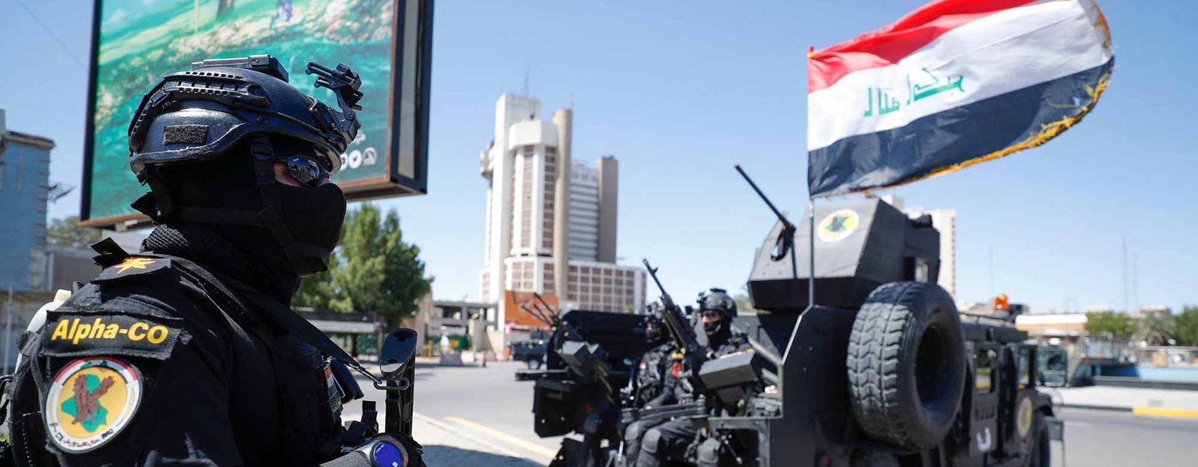 دوای نمایشە سەربازییەکەی رەبعەڵڵا دژەتیرۆر لە شەقامەکانی بەغدا جێگیرکراون