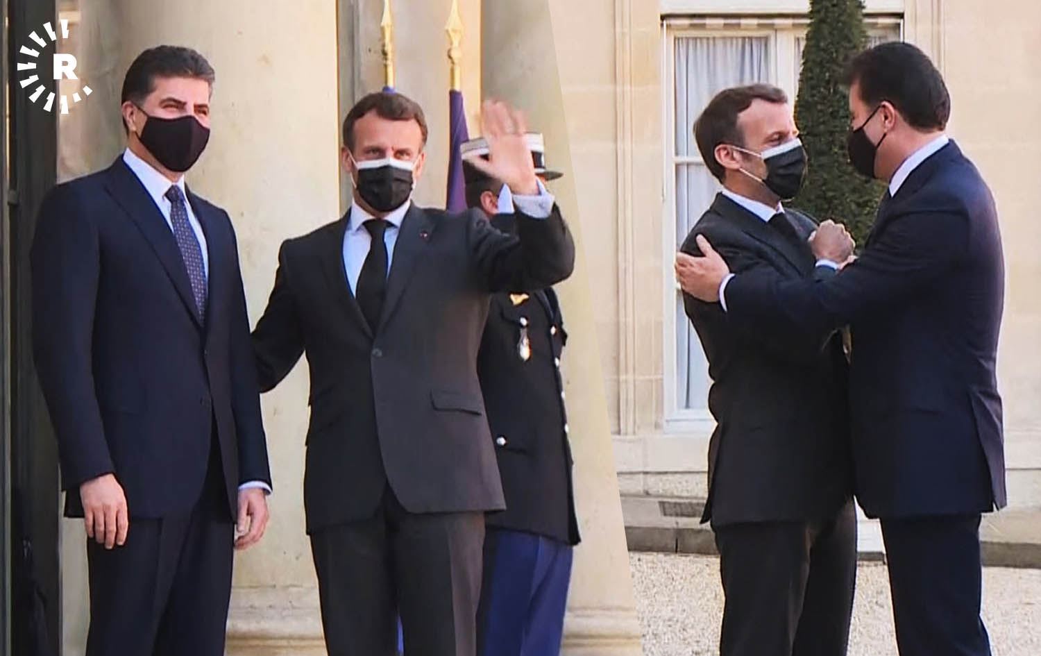 Civîna Nêçîrvan Barzanî û Macron li koşka Elyseeyê bidawî hat