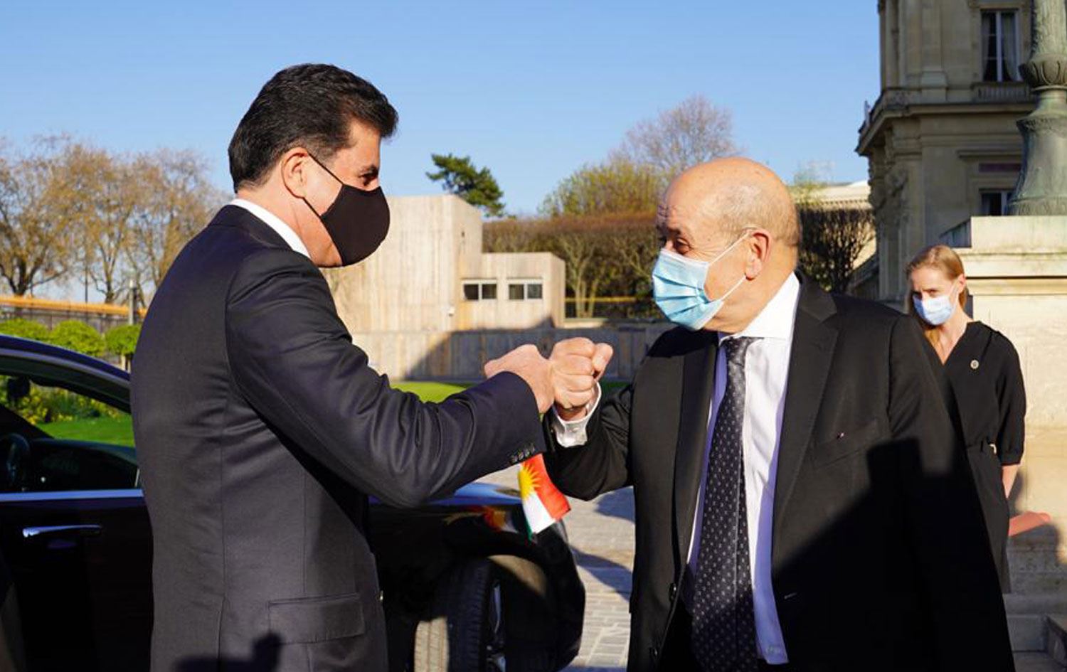 Neçirvan Barzani Fransa Dışişleri Bakanı ile bir araya geldi