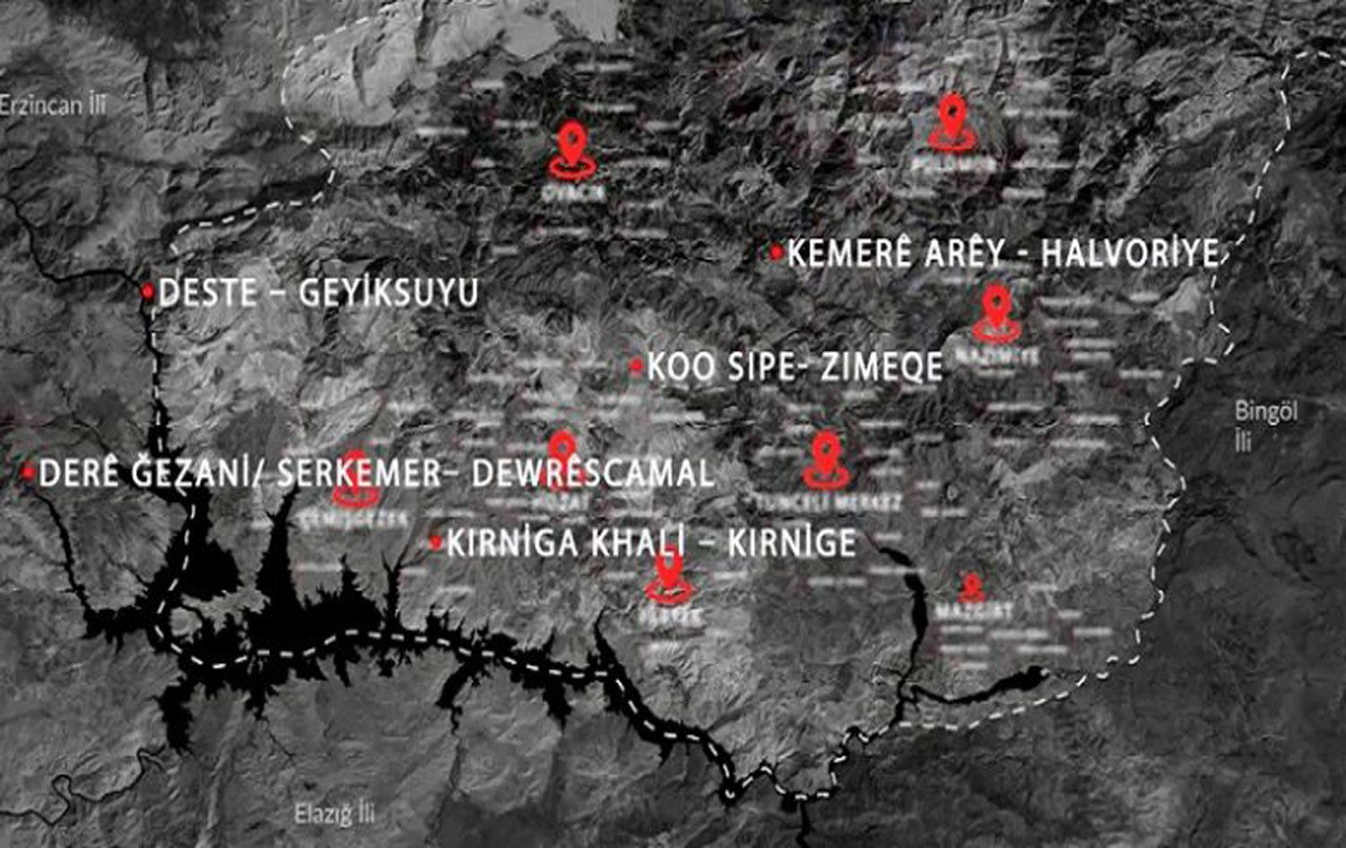 Lêkolîna li ser cihên gorên bi komî yên komkujiya Dêrsimê