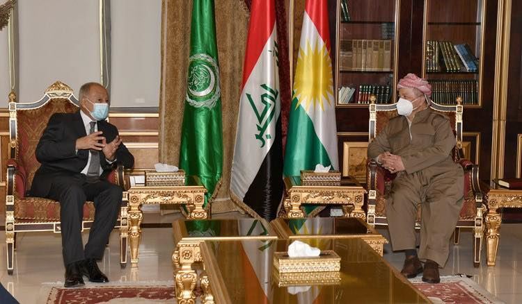 Başkan Mesud Barzani, Arap Birliği Genel Sekreteri'ni kabul etti