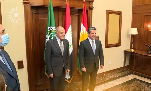 Serokwezîrê Herêma Kurdistanê û Sekreterê Komkara Erebî civiyan