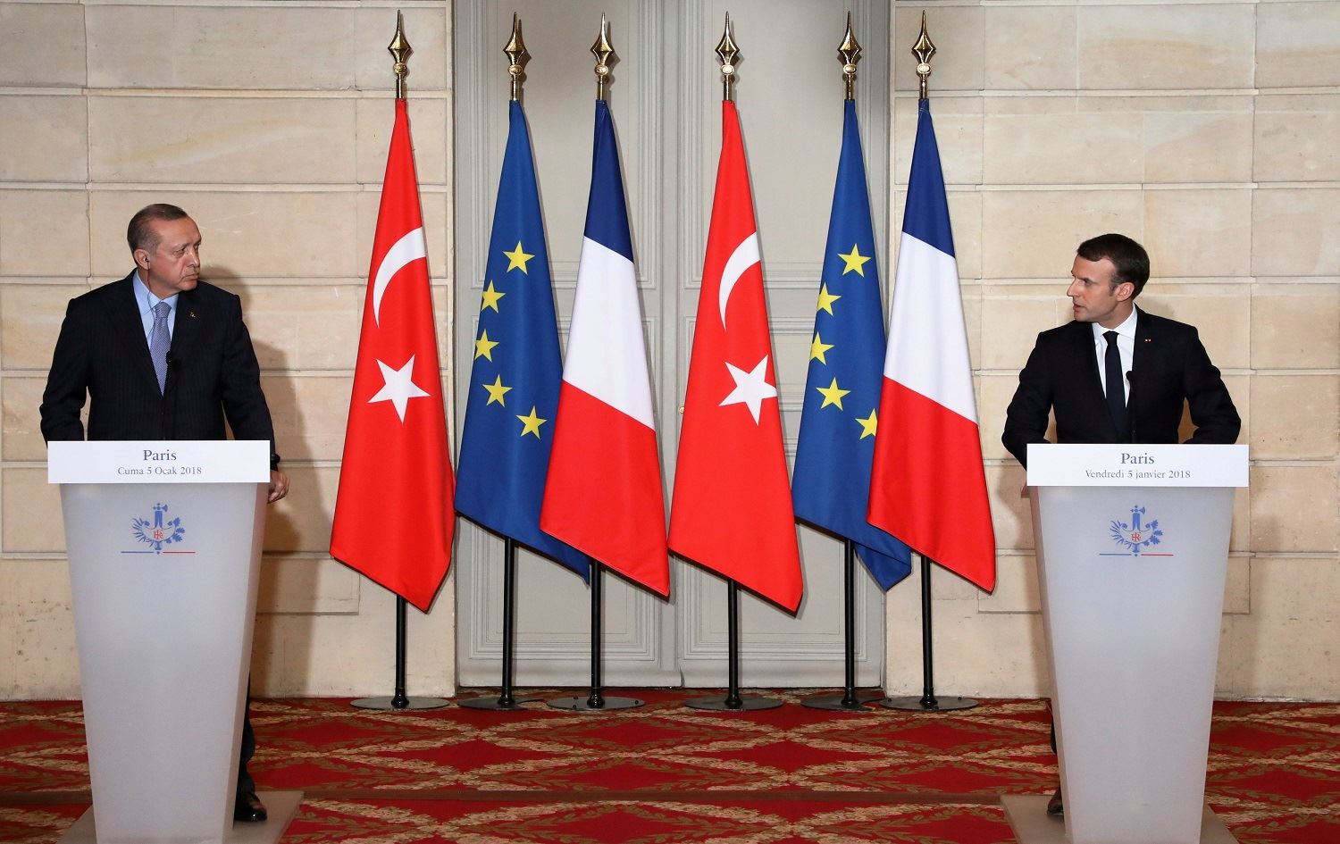 Fransa: Em amade ne siza bi ser Tirkiyê de bisepînin