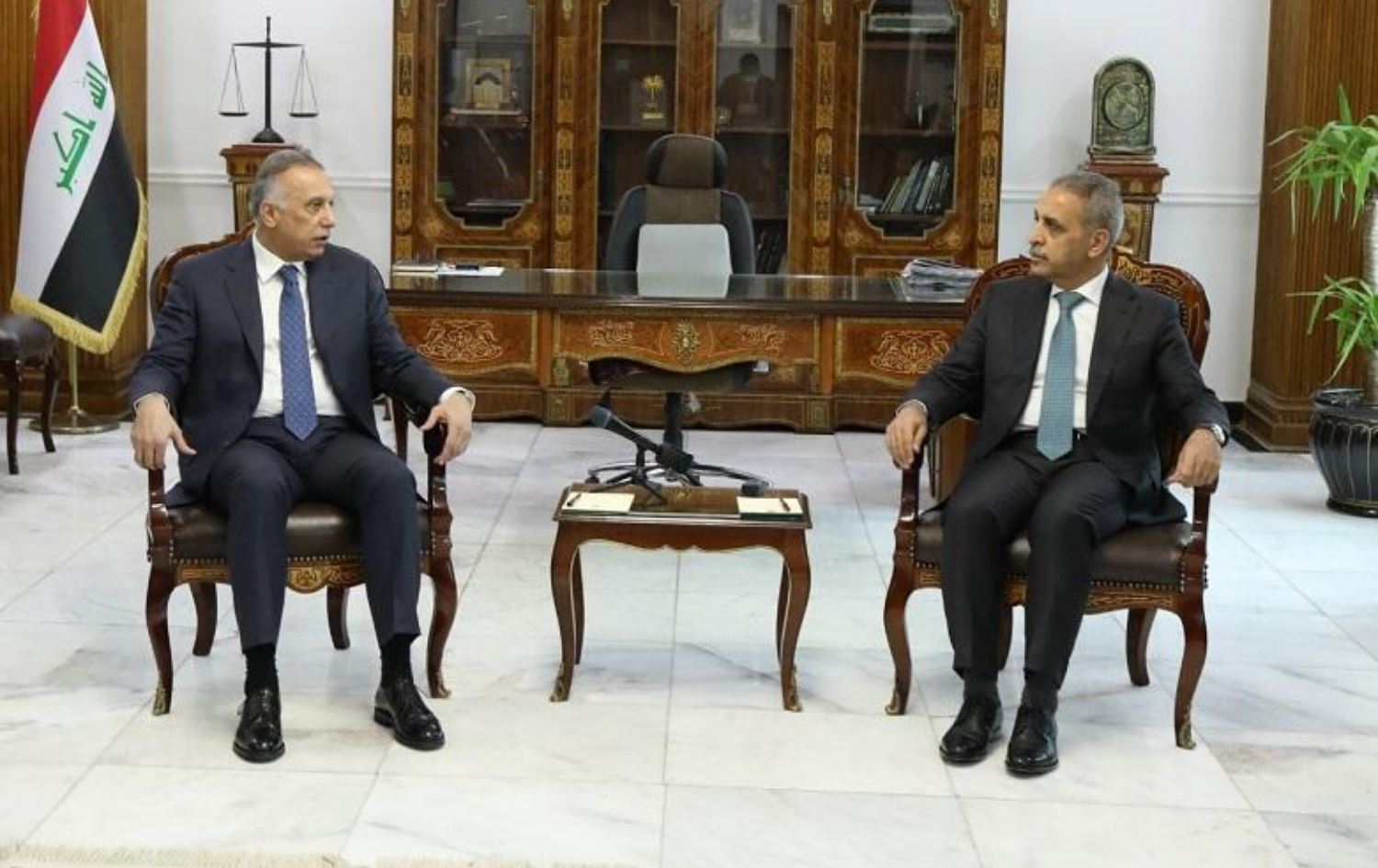 الكاظمي يبحث مع رئيس مجلس القضاء الأعلى جهود مكافحة الفساد