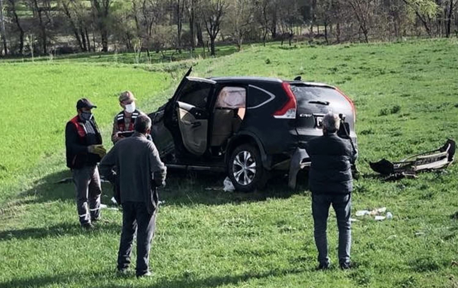 Erzurum’da Kaymakam ve Belediye Başkanı trafik kazasında yaralandı