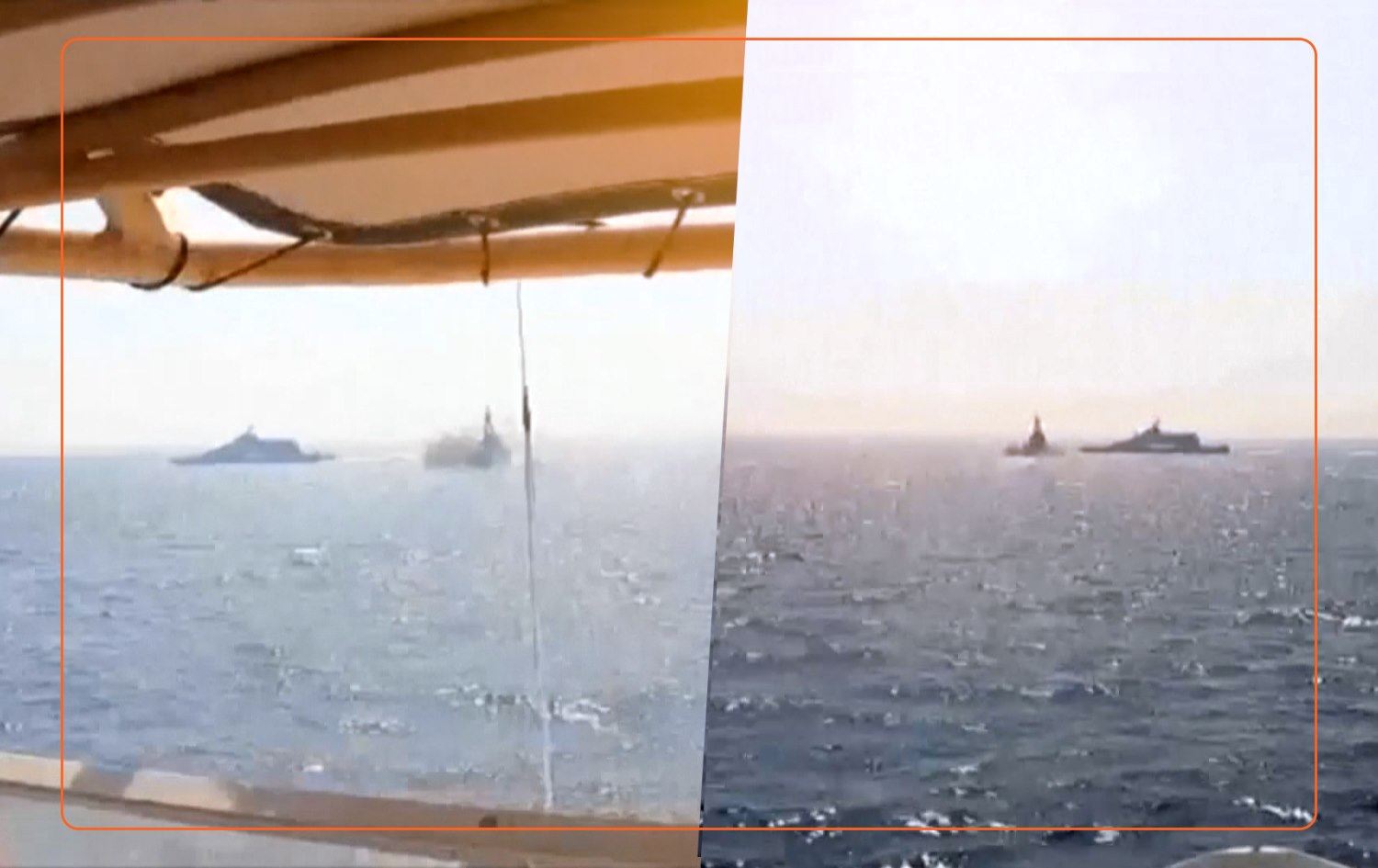 کەشتییە جەنگییەکانی ئێران و ئەمریکا لە ئاوی کەنداو رووبەڕووی یەکدی بوونەوە