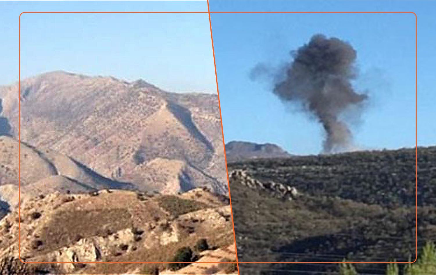 فڕۆکەی تورکیا چەند ناوچەیەکی شارباژێڕ دەکاتە ئامانج