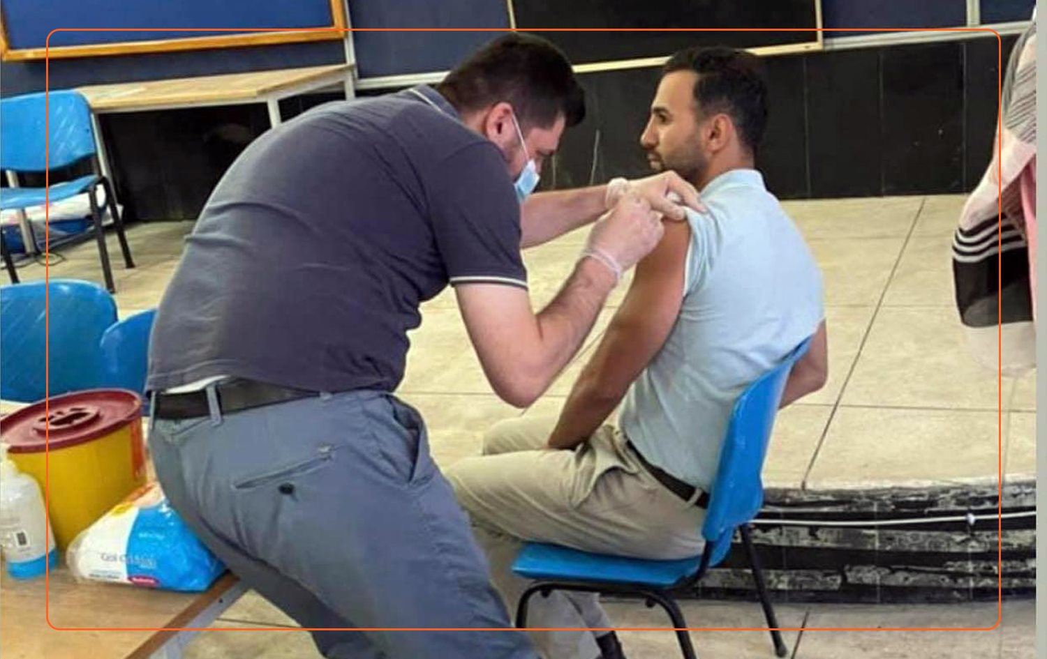 چیا نەوشیروان مستەفا قورچکی دووەمی ڤاکسینی کۆرۆنای وەرگرت