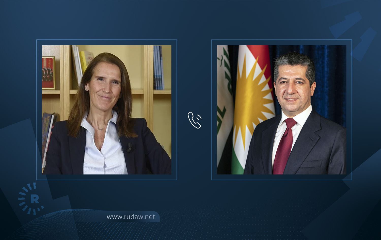 Başbakan Barzani ile Belçika Başbakan Yardımcısı telefonda görüştü