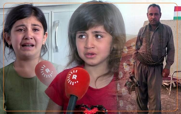 Keça Pêşmergeyê şehîd: Xewa min nayê ne li ser destê bavê xwe bim