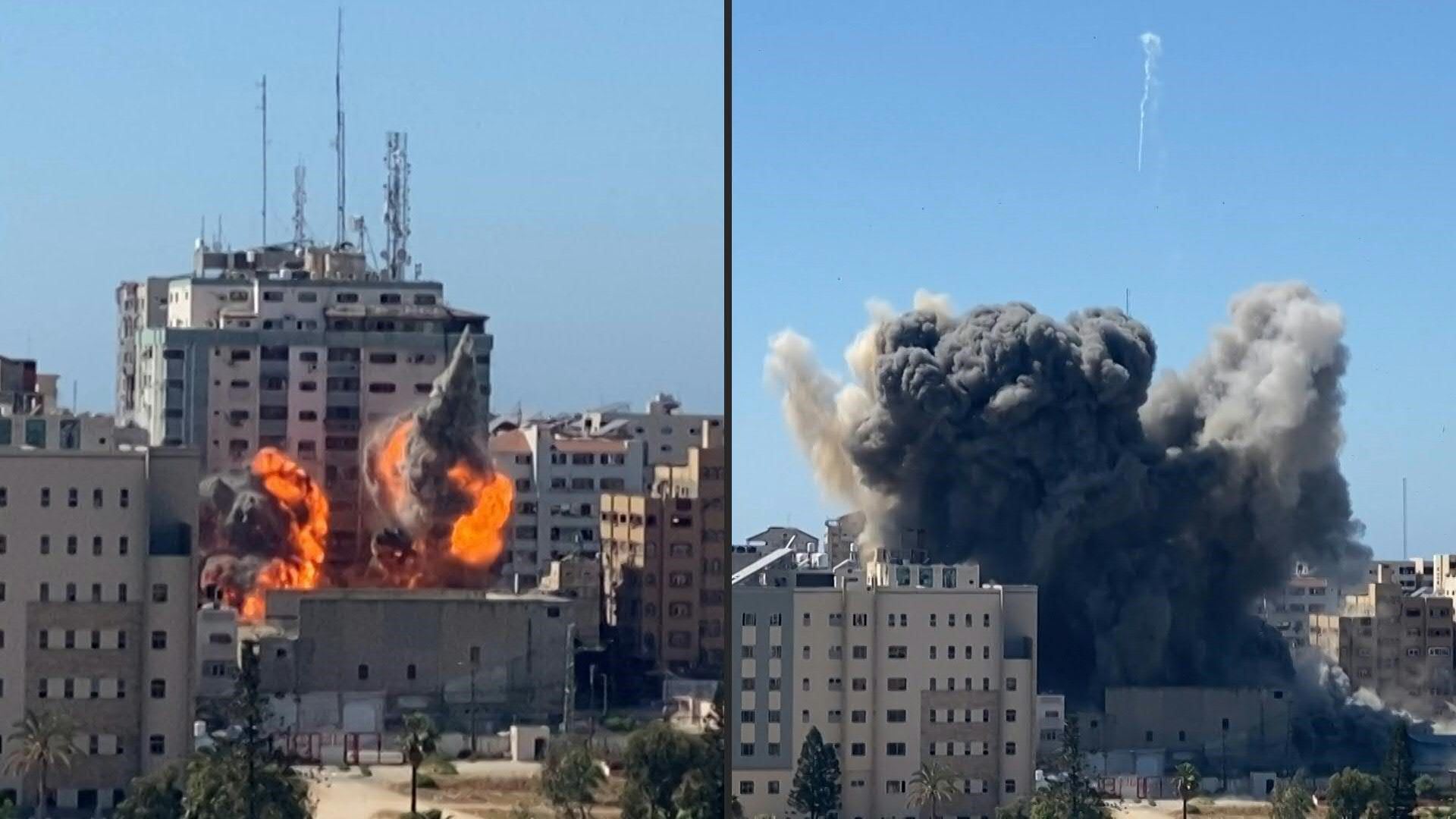 نتنياهو لبايدن بعد تدمير اسرائيل مبنى مكتب وكالة اسوشييتد برس: تم اجلاء الاشخاص من المبنى