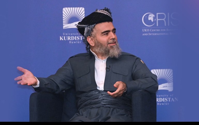 عەلی باپیر، سەرۆکی کۆمەڵی دادگەریی کوردستان. وێنە: بڵند تاهیر - رووداو