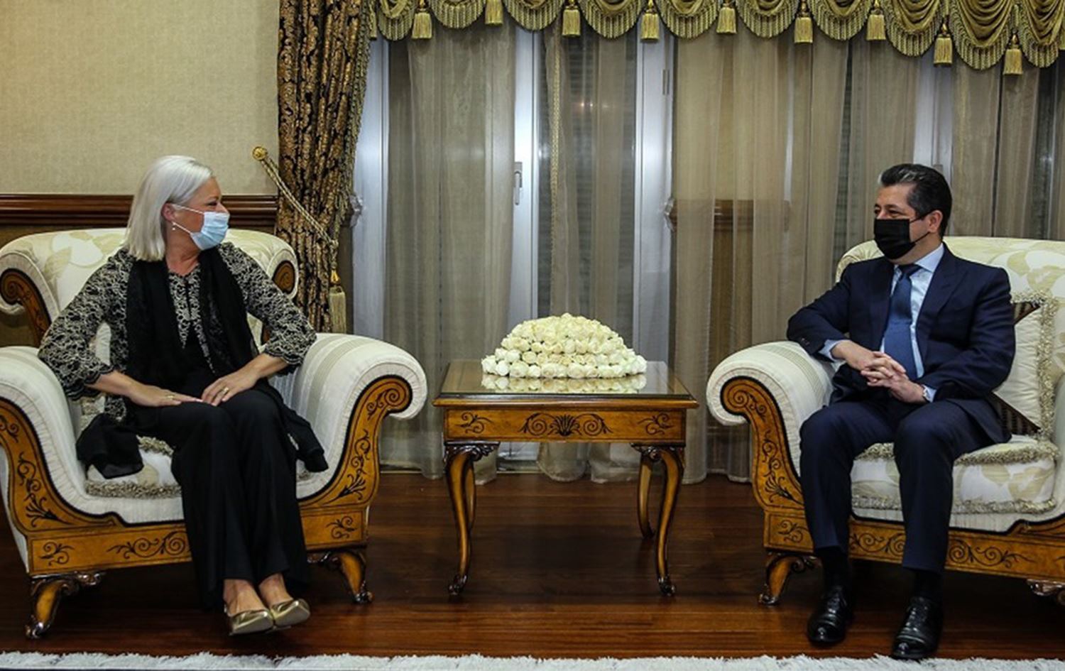 Serokwezîr Mesrûr Barzanî û Nûnera Taybet a NY civiyan